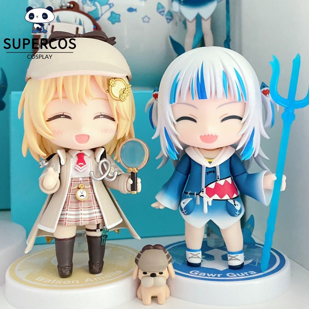 Hololive Nendoroid Gawr Gura Action Figure Amelia Watson Cute Model Movable Joints Toy Table Decor