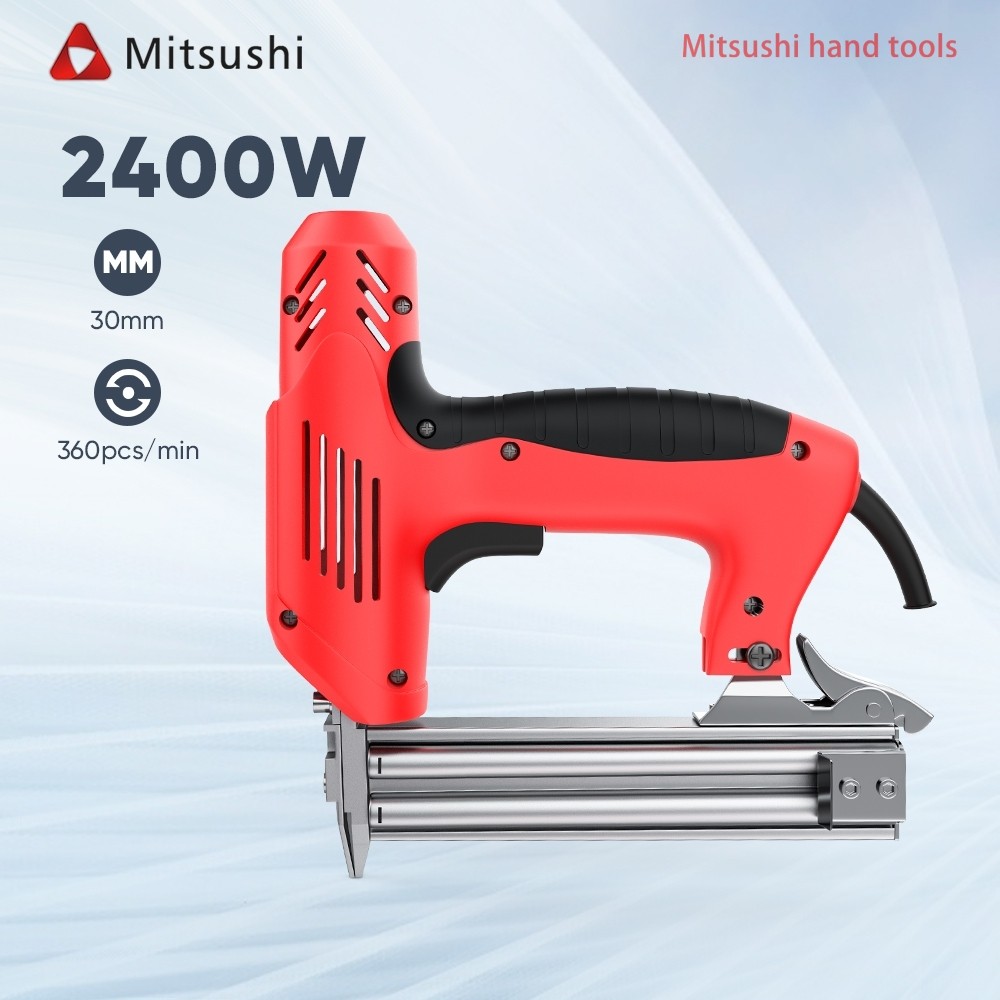 Mitsushi เครื่องยิงตะปูไฟฟ้า 2400W ยิงตะปูไฟฟ้า ขาเดี่ยว F30 ปรับความแรงได้ 6