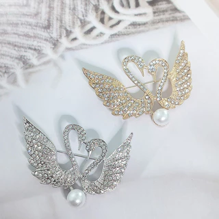 ในไทย-พร้อมส่ง✨ฝังเพชรหงส์เข็มกลัดออกแบบเฉพาะกลุ่มความรู้สึกเข็มกลัดเข็มกลัดสำหรับผู้หญิงแฟชั่นชุดเข็มกลัด-Move