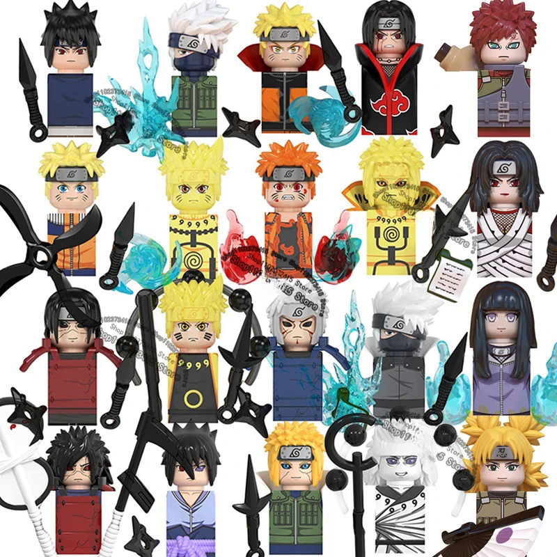 WM6105 WM6106 WM6107 WM6108 WM6109 WM6110 WM6111 Japanese Building Blocks Anime cartoon Bricks actio