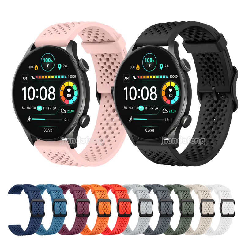 22 มม.20 มม.สายคล้องคอซิลิโคนสําหรับ Haylou Solar Plus RT3 / Solar Lite / RS5 / RS4 Plus / นาฬิกา 2 