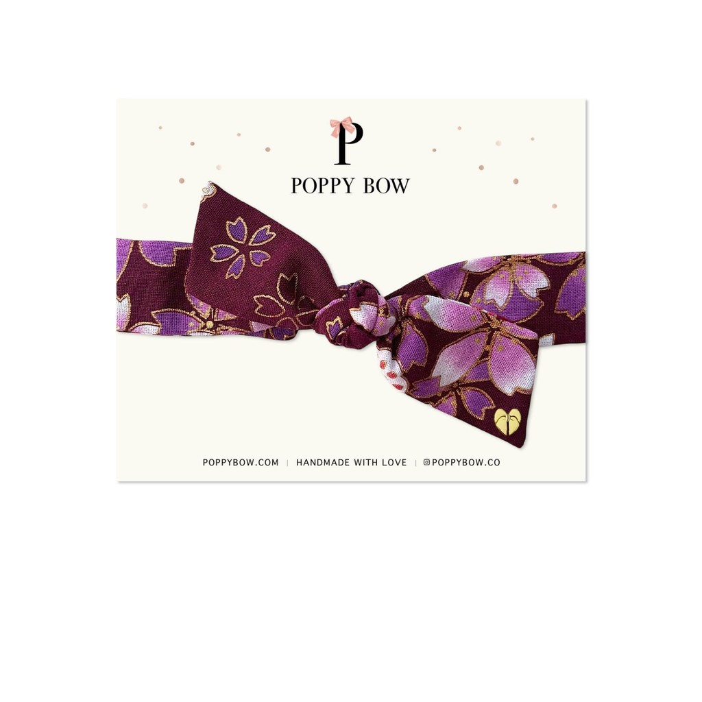 Poppy Bow Premium Mable Headwrap // Aimee