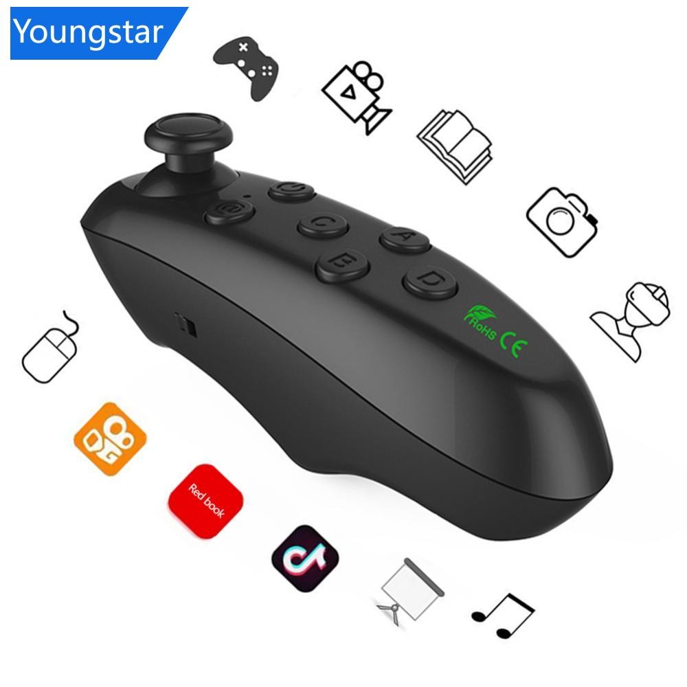 FYY รีโมทคอนโทรลสําหรับโทรศัพท์มือถือ VR แว่นตาไร้สาย Android โทรศัพท์สมาร์ท Gamepad Remote E หน้าหนังสือเปลี่ยนคันโยก