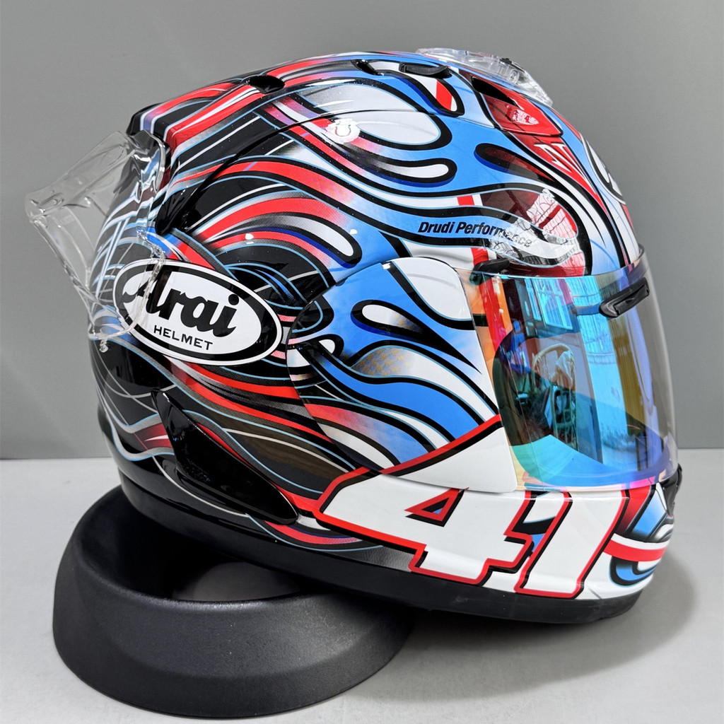 Arai RX7X Blue Crane หมวกกันน็อคเต็มใบ Arai RX7X หมวกกันน็อคเต็มใบ Arai 41 ขี่หมวกกันน็อคเต็มใบหมวกกันน็อคมอเตอร์ไซค์ขี่วิบากแข่ง - รูปที่ 2