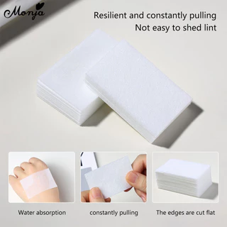 Monja Lint-Free Cotton ยาทาเล็บ เช็ดแห้งสําลีแผ่นทิ้งผ้าเช็ดทําความสะอาด ทําความสะอาด เล็บออกแบบ