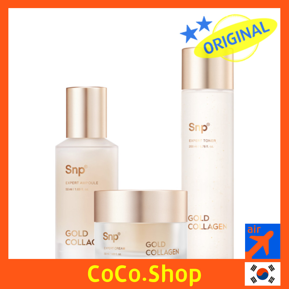 [SNP] Gold Collagen Expert Toner Ampoule Cream