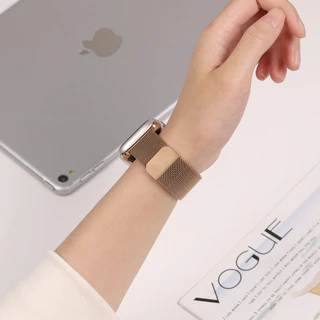 สายรัดสแตนเลส Milanese for IWatch Apple Watch Ultra 3 2 49 มม Series 11 10 9 8 7 46 มม 42 มม 41 มม 38 มม 40 มม 45 มม