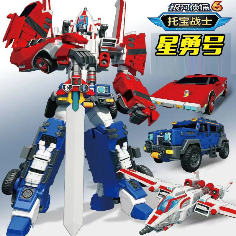 ใหม่ Tobot TITAN V หุ่นยนต์ TACHYON SUV รถเครื่องบินรถบรรทุก Action Figure ABS Transformation ของเล่