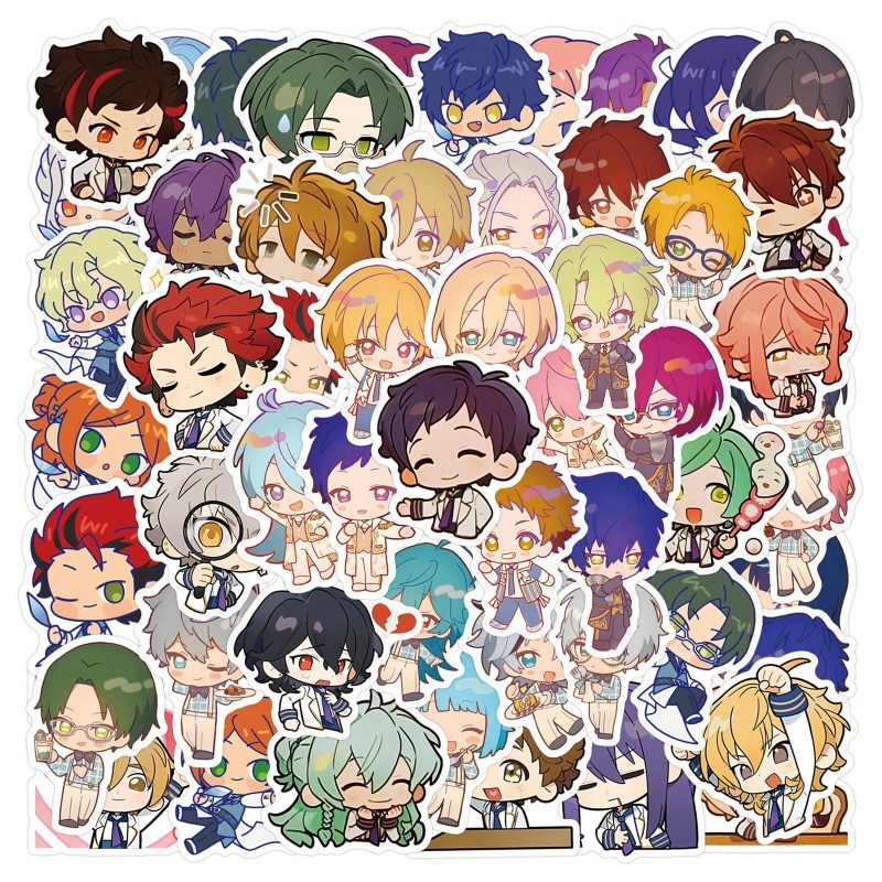 Z&ม❀ สติ๊กเกอร์ Ensemble Stars ❀ 55 ชิ้น/เซ็ตสติกเกอร์กันน้ํารูปลอกสําหรับของเล่น