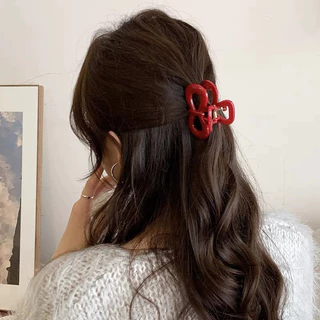 COD💋1 ชิ้นแฟชั่น Blue Spot Hairpin ผมคว้าคลิป Headwear อุปกรณ์เสริม -จัดส่งจากไทย