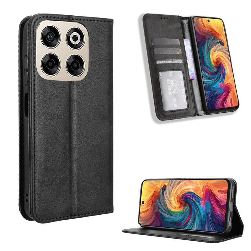 สําหรับ ZTE Nubia V70 แม่เหล็ก PU กระเป๋าสตางค์เคสโทรศัพท์สําหรับ ZTE Blade V70 หนังเคสโทรศัพท์