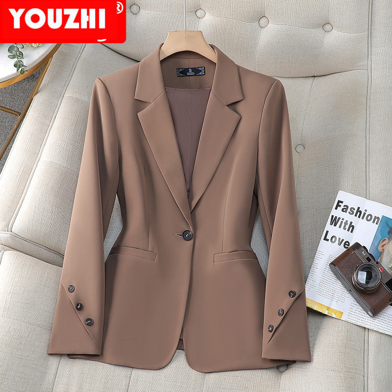 ใหม่ผู้หญิงสํานักงานแฟชั่นคุณภาพสูงมืออาชีพเสื้อแขนยาวกางเกงชุดสูทธุรกิจ 8803