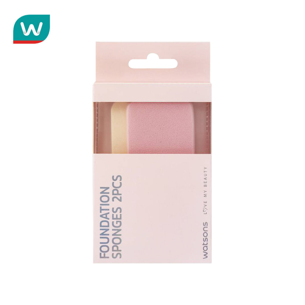 Watsons วัตสันพัฟฟองน้ำเหลี่ยม2ชิ้น 029WTC