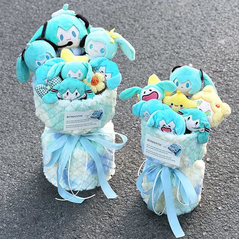 【พร้อมส่ง】Hatsune Miku สองมิติ Hatsune Miku เล่นการ์ตูนอะนิเมะดอกไม้สาวของขวัญวันเกิดตุ๊กตาดอกไม้สร้างสรรค์สำหรับแฟน