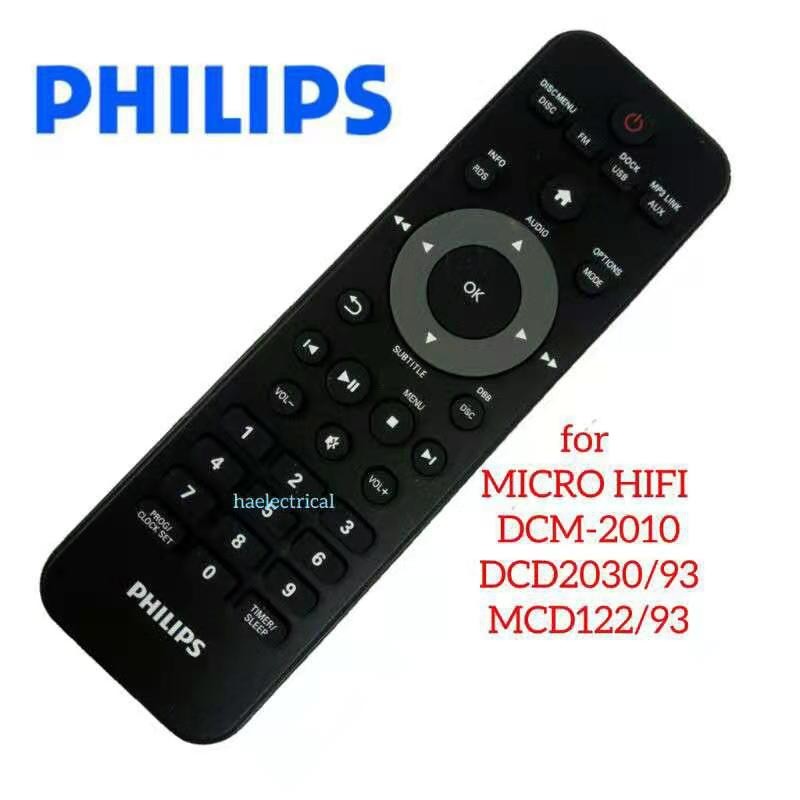 Philips Micro HI-FI รีโมทคอนโทรล DCM2010 DCD2030 MCD122 MCD1065 MCD2010/98