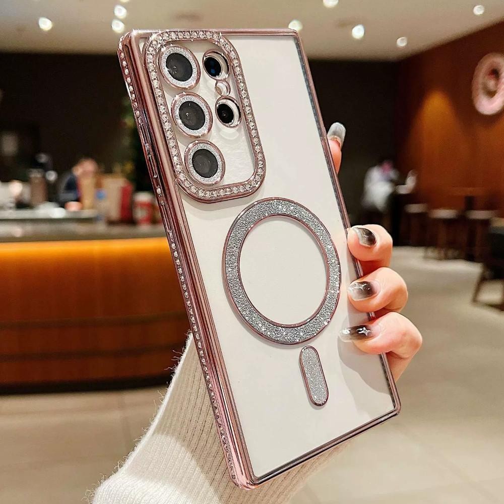 113. เคสแม่เหล็ก ชาร์จได้SamsungS25ULTRA S24ULTRA S24FE S22ULTRA A05SS A15 A25 A55 S24 S24PLUS S23UL