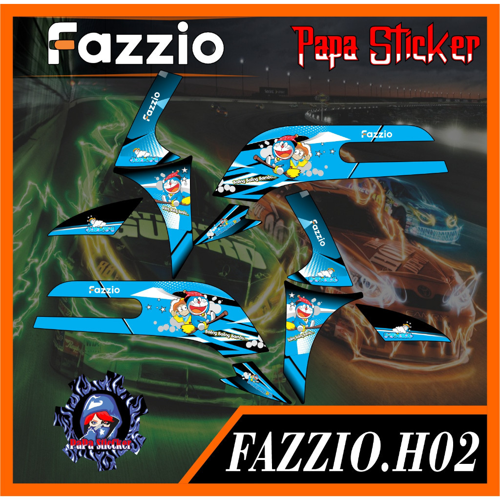 Fazzio Striping - สติกเกอร์ลอกลาย หลากหลายรายการ YAMAHA FAZZIO H02