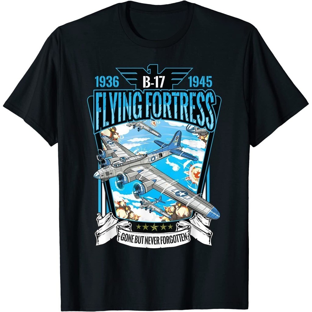 Vintage B17 Flyings Fortress Ww2 Heavy Bomber Aviator เสื้อยืด