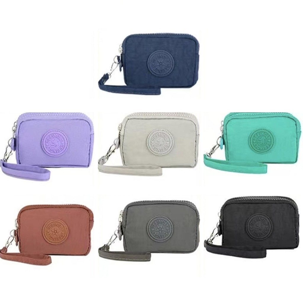 【สินค้าพร้อมส่ง】Miss Bag Fashion1 กระเป๋าสตางค์ ผ้าไนล่อน ใส่เหรียญ ใส่บัตรได้