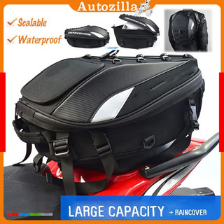 Motorcycle Tail Bag Multifunction Motorcycle Back Seat Bag Racing Riding Travel Backpack Waterproof Motorcycle Helmet Bag Beg Ekor Motosikal
