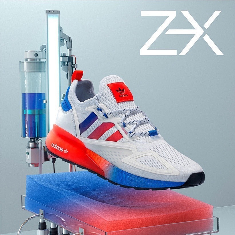 Adidas ZX 2k boost รองเท้าผ้าใบลําลอง สําหรับผู้ชาย ผู้หญิง 6 สี