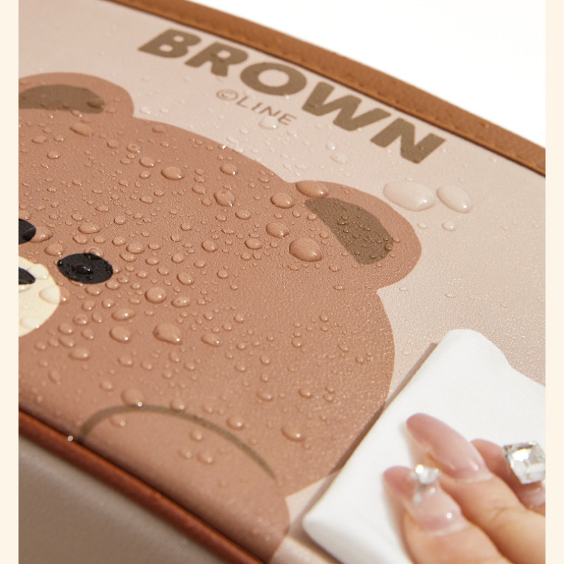 Line Friends กระเป๋าแขวนหลังเบาะรถยนต์ อเนกประสงค์ ลายการ์ตูน
