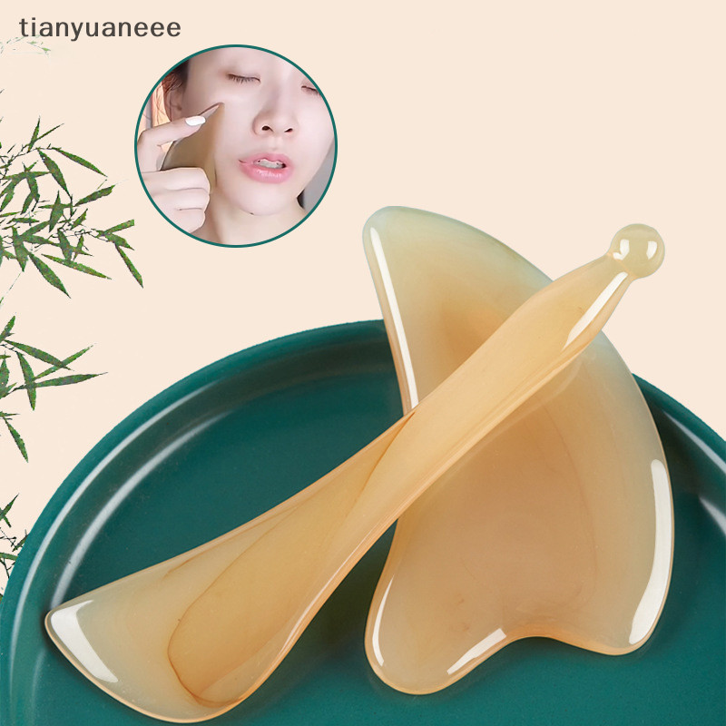 Tianyuaneee ชุดเครื่องมือกัวซา สําหรับนวดใบหน้า และร่างกาย