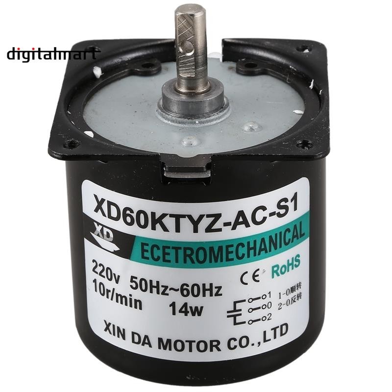 [digitalmart] มอเตอร์แม่เหล็กไฟฟ้าถาวร 60Ktyz Ac Motor 220V 10Rpm 14W