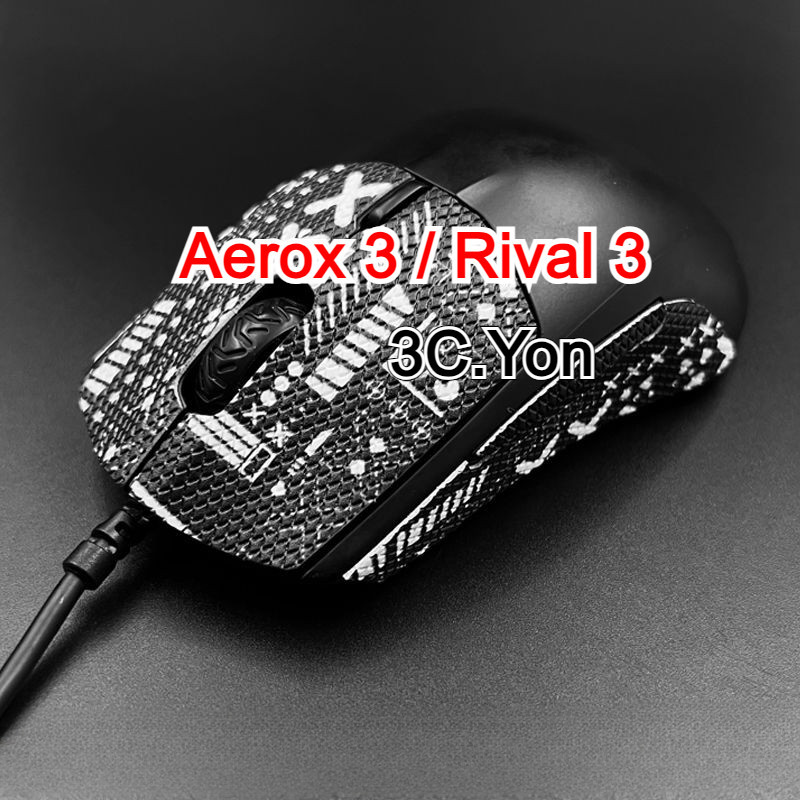 แผ่นรองเมาส์เล่นเกม หนังนิ่ม กันลื่น กันเหงื่อ มีสาย สําหรับ SteelSeries Rival 3 Aerox 3