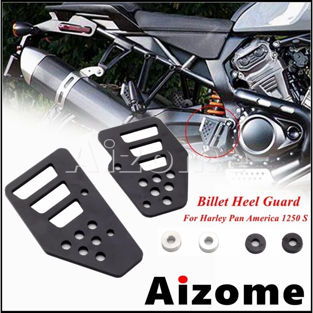 AI 1Pair Motor Billet Heel Guard For Harley Pan America 1250 RA1250 RA1250S RA 1250 S PANAMERICA Mot