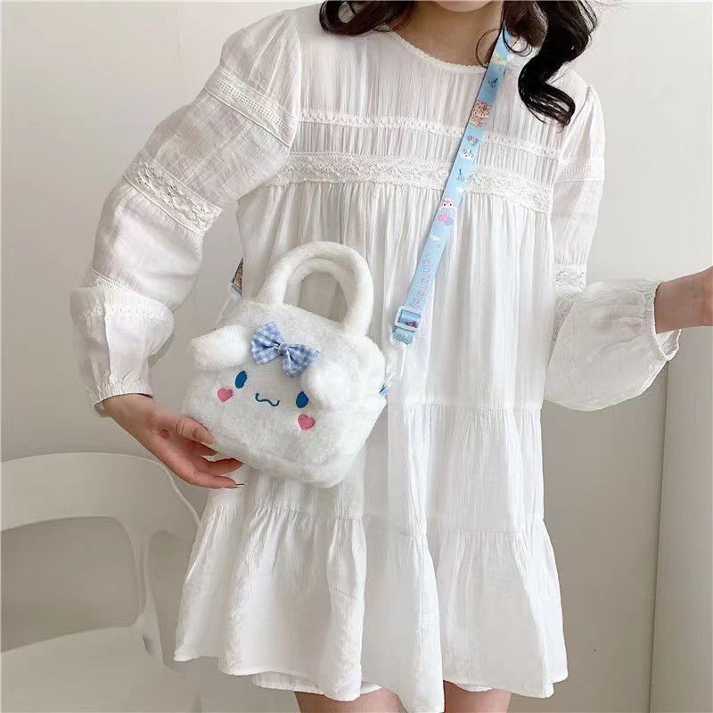 SANRIO กระเป๋าถือ กระเป๋าสะพายไหล่ ลาย My Melody น่ารัก สําหรับผู้หญิง