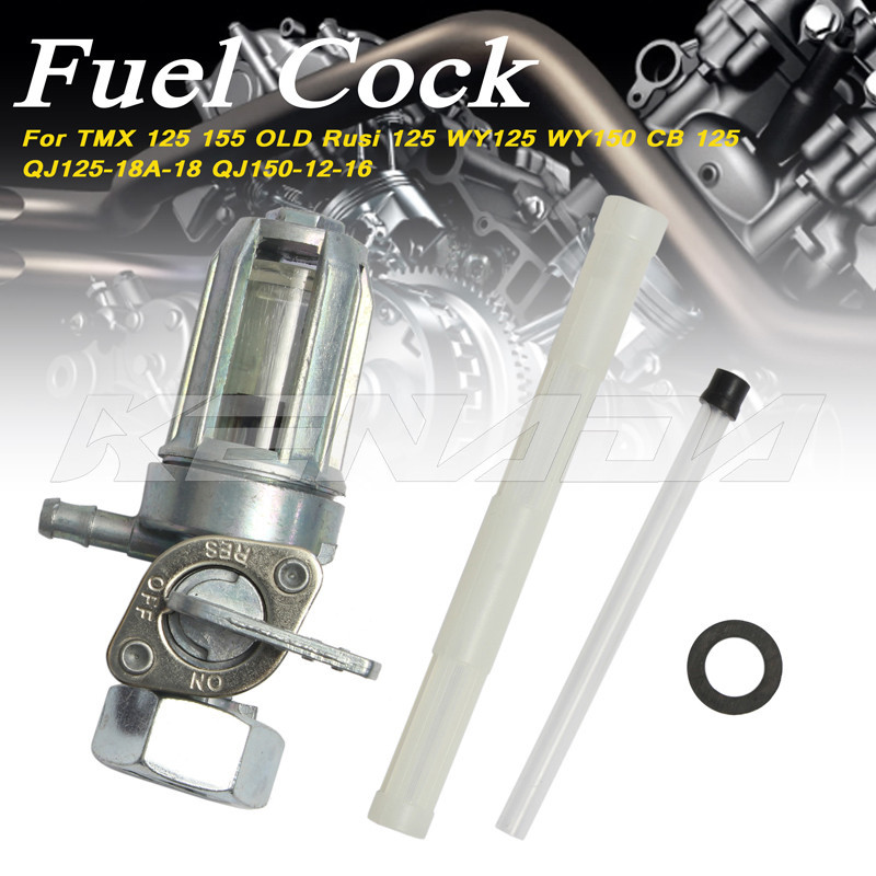 ก๊อกน้ำมันเบนซิน TMX125 TMX155 เก่า Rusi125 WY125 WY150 CB125 QJ125 QJ150 อะไหล่รถจักรยานยนต์ คุณภาพดี ทนทาน