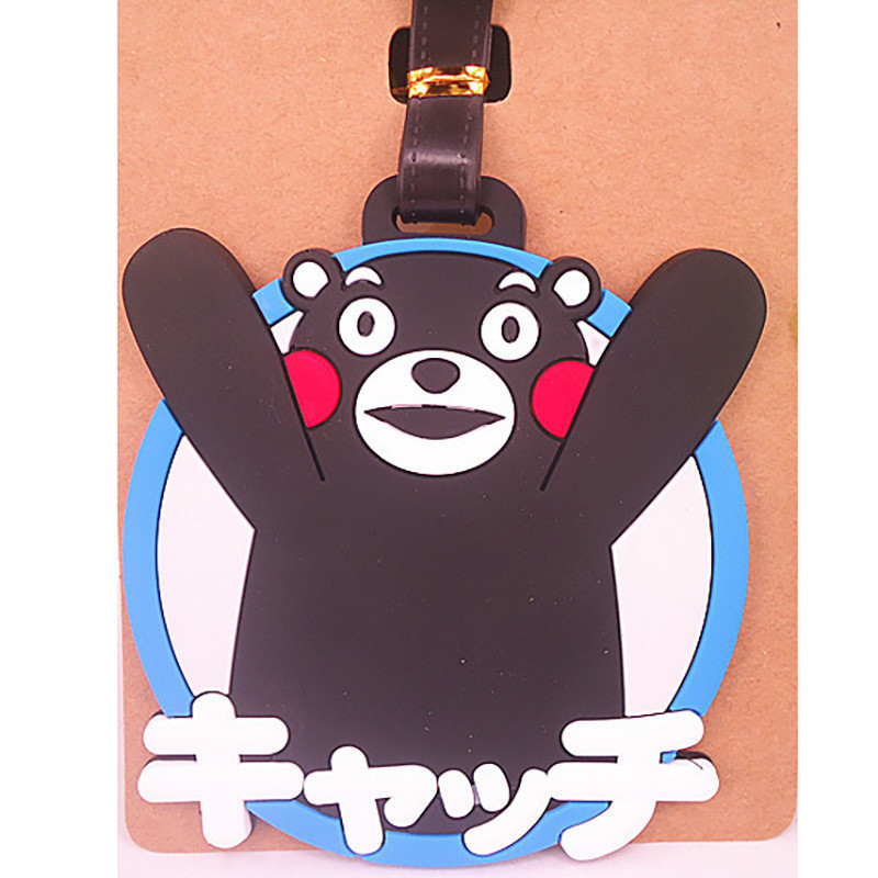 ป้ายแท็กซิลิกาเจล ลายการ์ตูน We Bare Bears & Panda แบบพกพา สําหรับติดกระเป๋าเดินทาง เหมาะกับผู้หญิง และผู้ชาย