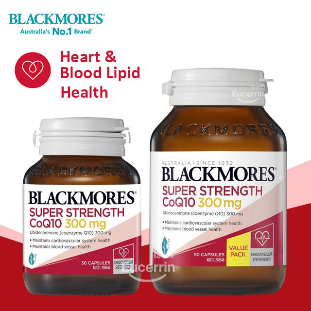 Blackmores CoQ10 300mg / Support Heart Health บำรุงหัวใจ บำรุงหลอดเลือด ชะลอเซลล์เสื่อม