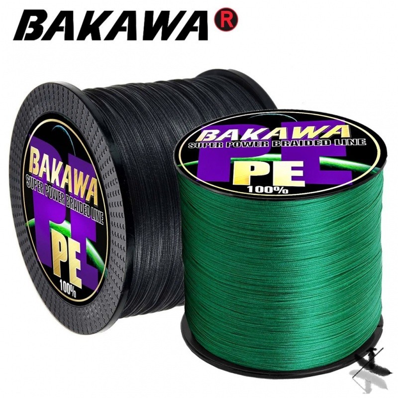 Bakawa เชือกตกปลาสายตกปลาถัก Pesca 4 8 เส้นลวดปลาคาร์พ PE น้ําเค็ม 300 M 500 M 1000 M ด้าย 12lb-90 L ตกปลาถักสําหรับรอกตกปลา