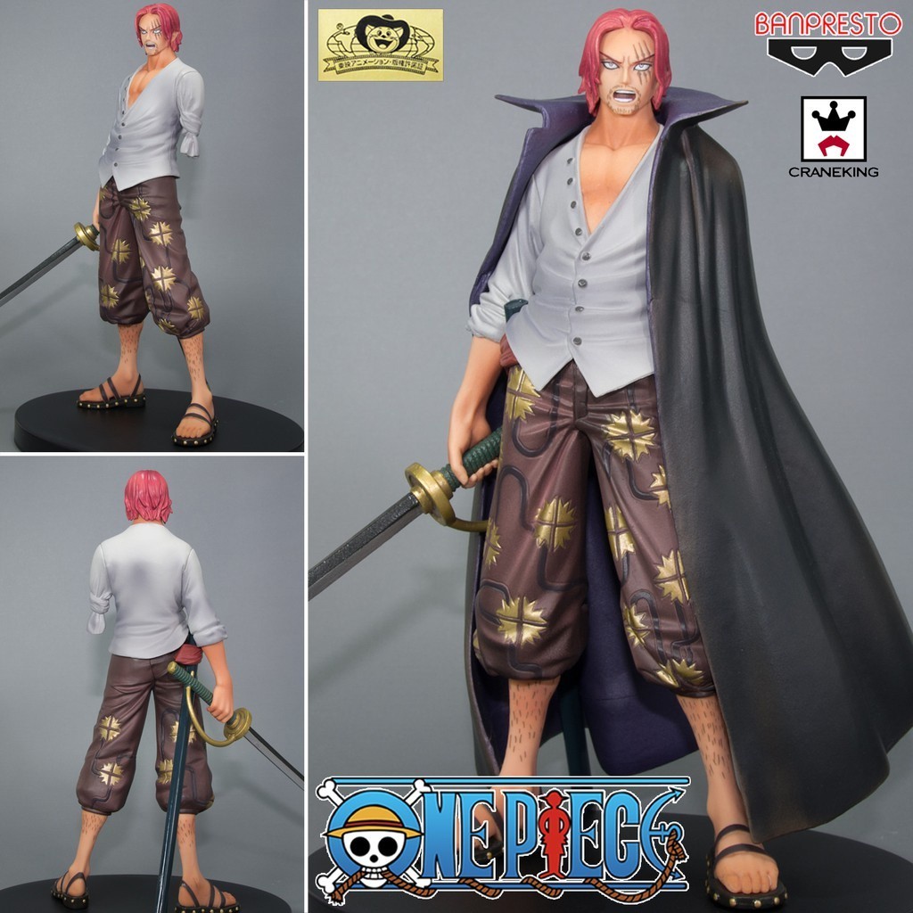 พร้อมส่ง Model Figure งานแท้ Original ฟิกเกอร์ แมวทอง Banpresto One Piece วันพีซ  Shanks แชงคูส ผมแด