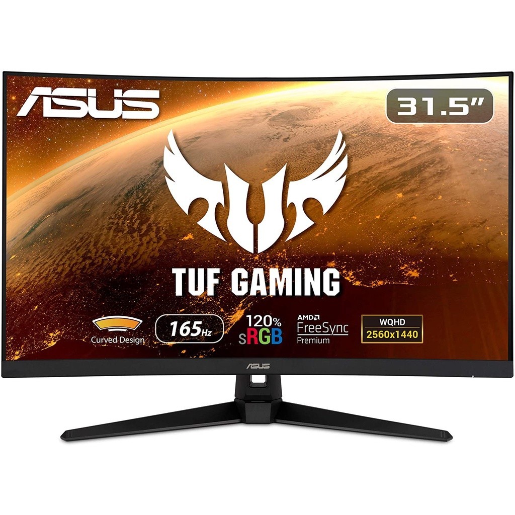 ASUS TUF Gaming Curve รุ่น VG32VQ1B 2K 31.5'' (2K WQHD, VA, DP, HDMI, SPK) 165Hz ประกันศูนย์ 3 ปี