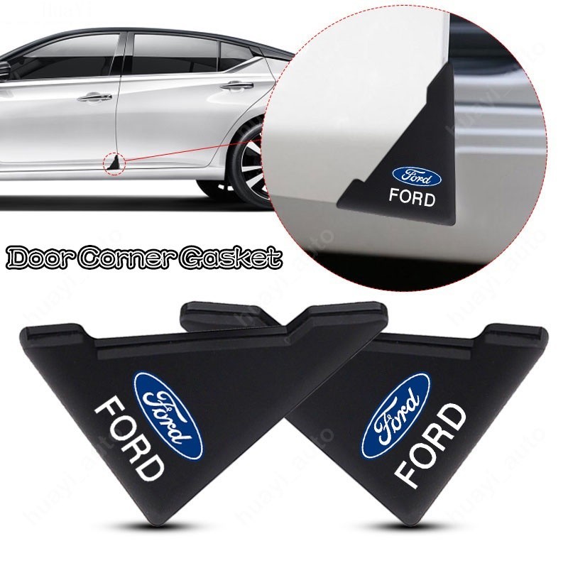 ข้อเสนอเวลาจํากัด 2/4 ชิ้น Ford ซิลิโคน Anti-collision รถมุมประตูอุปกรณ์ตกแต่งรถยนต์สําหรับ Ranger Bronco Focus Kuga Ka EcoSport Territory Transit F-Series