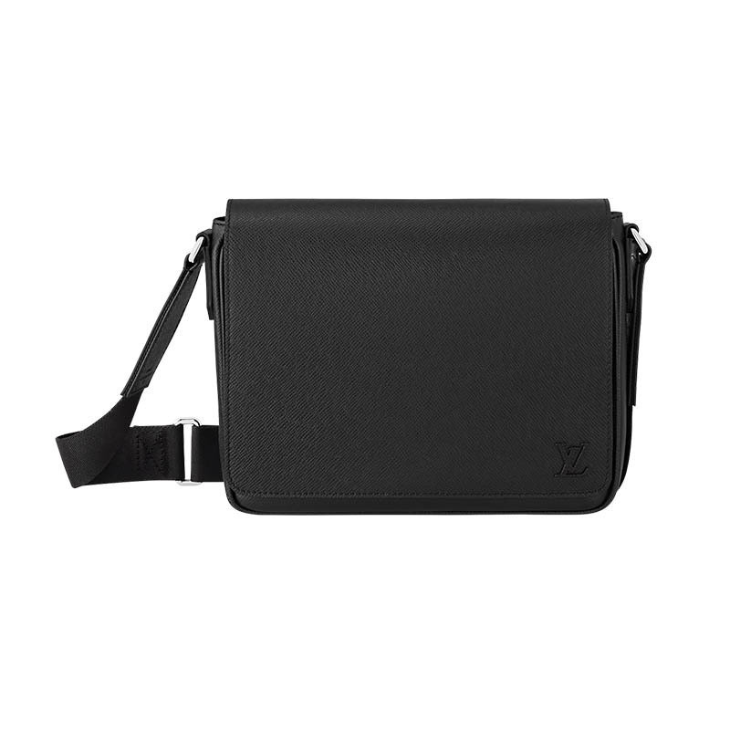 Louis Vuitton/Louis Vuitton Men's Bag LV District PM Black Calf Flap Casual Versatile One Shoulder Crossbody Messenger M