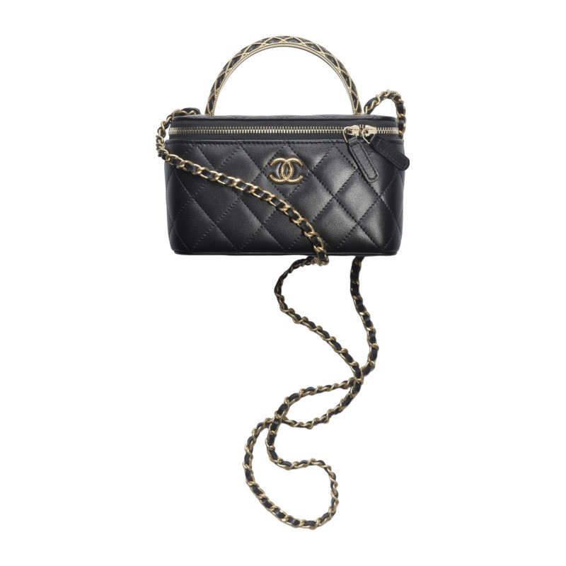Chanel/Chanel Women's Bag Clutch con catena Lambskin diamond patterned quilted single shoulder crossbody bag