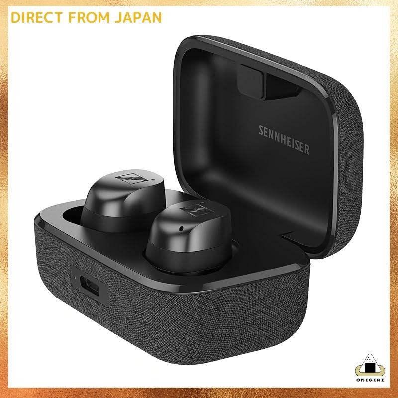 Sennheiser MOMENTUM True Wireless 4 Wireless Earbuds in Black Graphite with high-performance drivers, 30 hours of playback, hybrid adaptive noise cancellation, ambient sound mode, and Bluetooth 5.4.