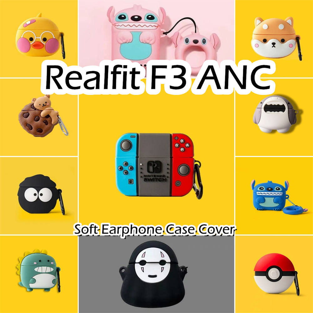 พร้อมส่ง! นําไปใช้กับ Realfit F3 ANC เคส Case เคสหูฟัง การ์ตูนน่ารัก ซิลิโคนนุ่ม เคส เคสหูฟัง NO.1