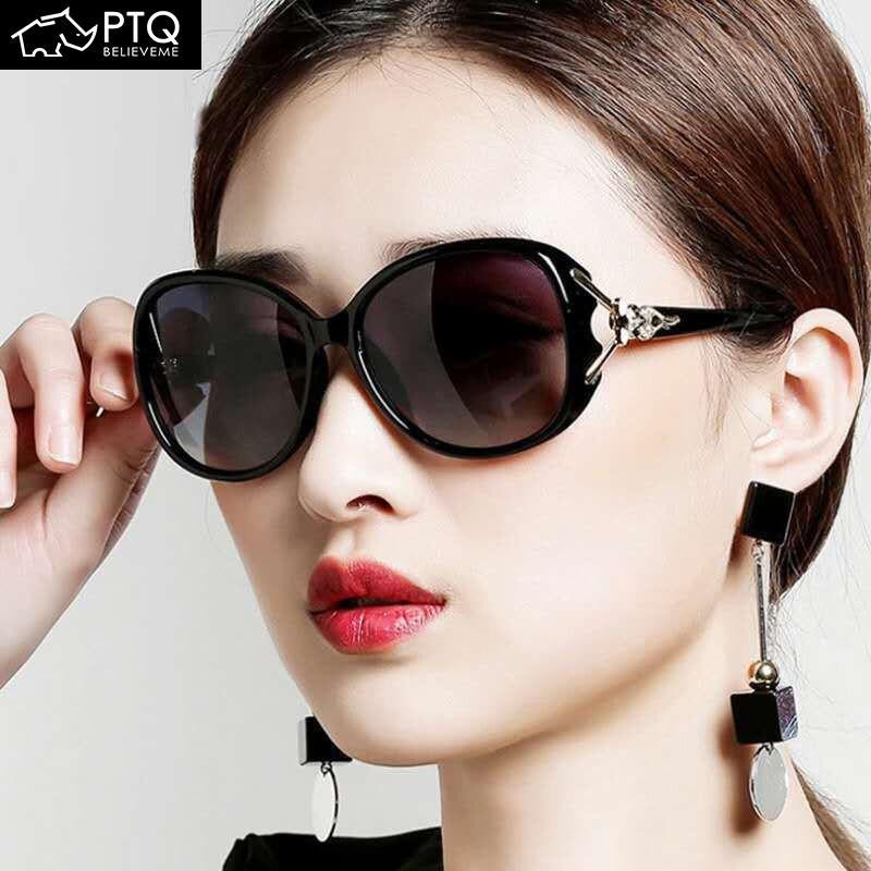 แว่นกันแดดสําหรับผู้หญิง2024ใหม่แว่นกันแดดโพลาไรซ์แว่นตาแฟชั่นผู้หญิงแว่นตาป้องกันรังสีอัลตราไวโอเลตแว่นกันแดด ปตท
