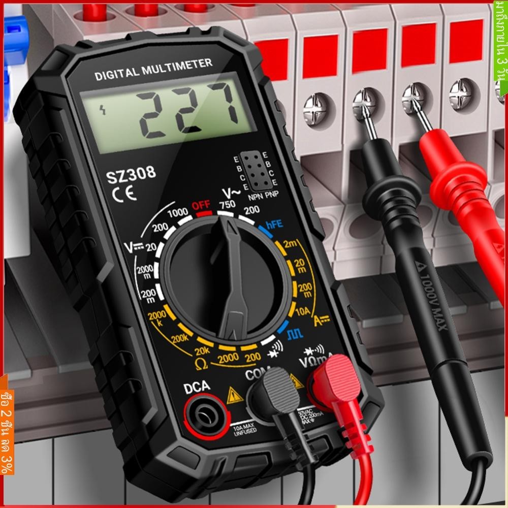Aneng SZ308 1999 นับมัลติมิเตอร์แบบดิจิตอล Ac และ Dc เครื่องทดสอบมัลติฟังก์ชั่นความแม่นยําสูงแรงดันไ