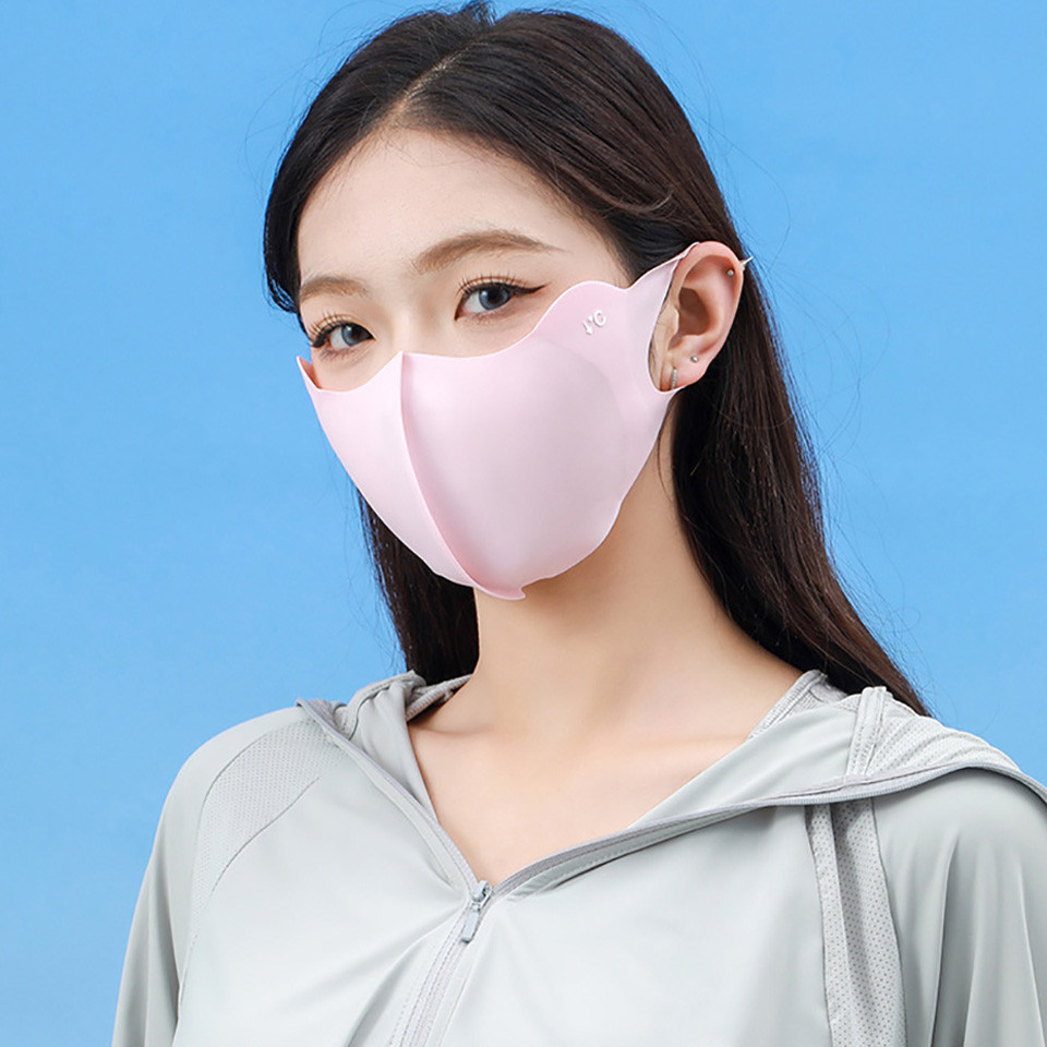 GTUBIKE UPF50+ แฟชั่นน้ำแข็งไหมป้องกันแสงแดดป้องกันรังสียูวีหน้ากากป้องกันมุมตา - รูปที่ 3