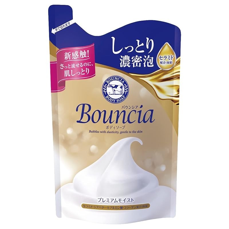Bouncia Body Soap Premium Moist Refill 340mL