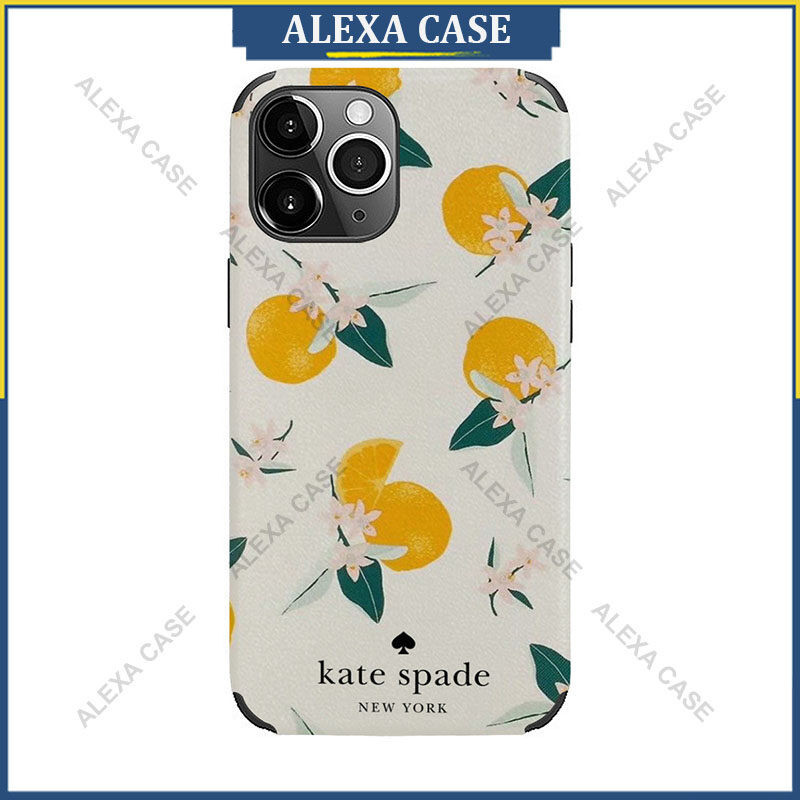 Katespade เคสโทรศัพท์สําหรับ iPhone 16 Pro Max / iPhone 15 Pro Max / iPhone 14 Pro Max / iPhone 12 Pro Max / XS Max / iPhone 8 Plus Anti-fall Lambskin เคสป้องกัน MNGY2Z