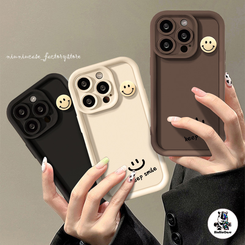 🔥ส่งจากไทย🔥 ตุ๊กตายิ้ม เคสโทรศัพท์มือถือ For iPhone 11 12 13 14 15 Pro Max XR X XS Max 6 7 8 Plus SE Soft Silicone เคส - รูปที่ 4
