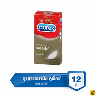 ดูเร็กซ์ ถุงยางอนามัย รุ่นเฟเธอร์ไลท์ ขนาด 52.5 มม. บรรจุ 12…