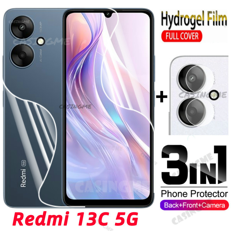 Redmi 13C 5G 2024 ฟิล์มไฮโดรเจลสําหรับRedmi 13C Redmi13C 13 C C13 4G 5G 2024 ด้านหน้าด้านหลังเต็มรูป